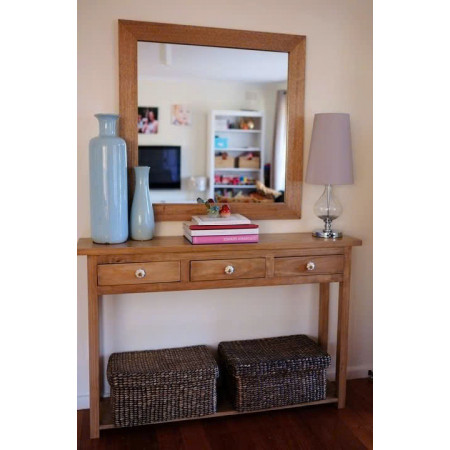 Solid Oak : Khung Gương Gỗ Sồi 90 x 90cm